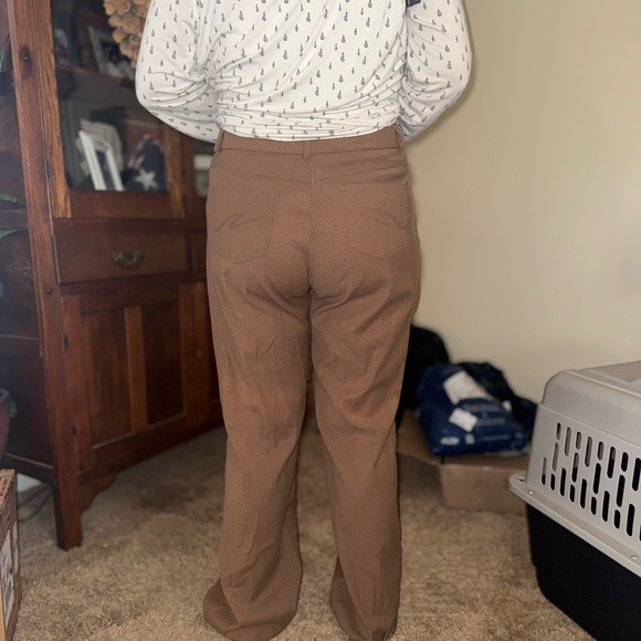 Multiples Tan Chinos Pants with Snakeskin print - Picture 3 of 7